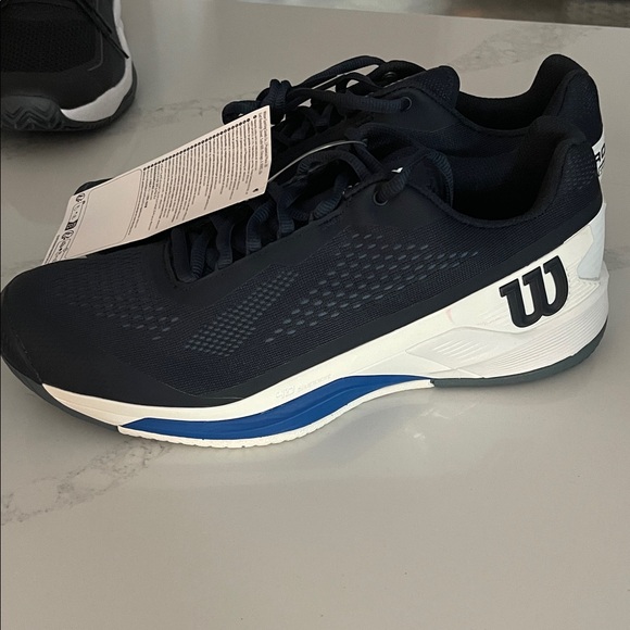 Wilson Navy and White Tennis Shoes - Picture 3 of 4